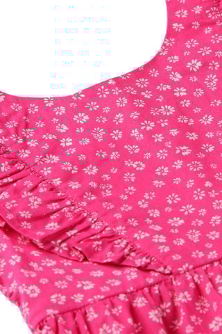 Jurk Fuchsia en Wit