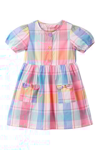 Jurk Hemelsblauw en Roze