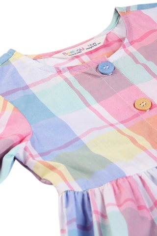 Jurk Hemelsblauw en Roze