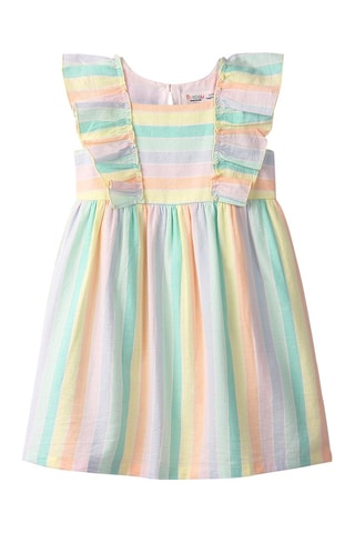 Jurk Turquoise en Geel