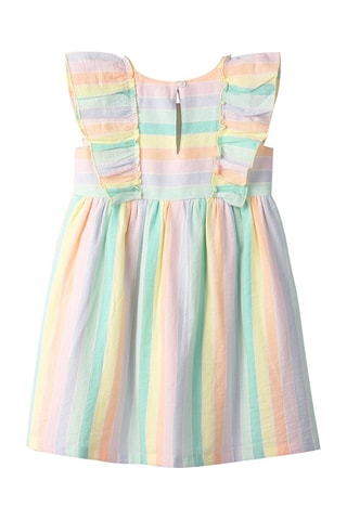 Jurk Turquoise en Geel