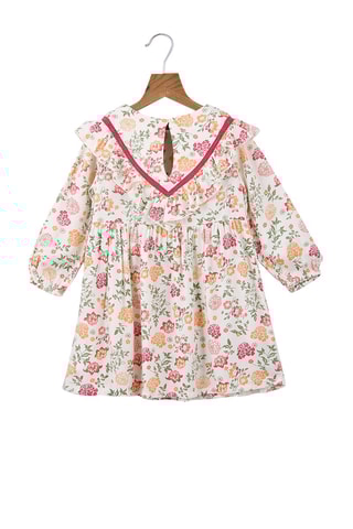 Jurk Ecru en Roze