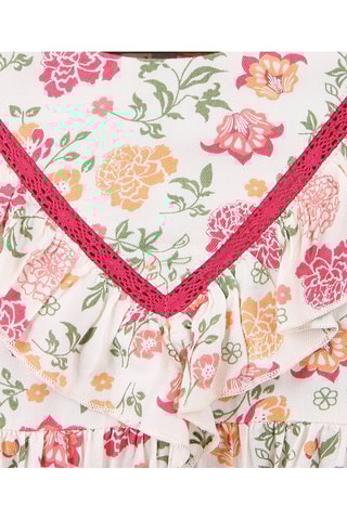 Jurk Ecru en Roze