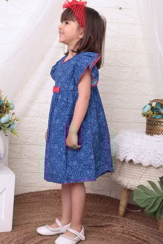 Jurk Blauw en Roze
