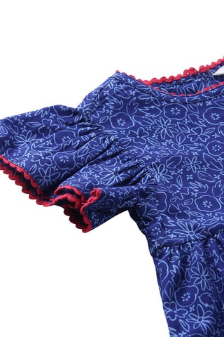 Jurk Blauw en Roze
