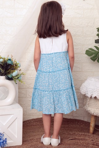 Jurk Blauw en Wit