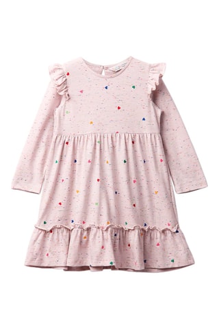 Jurk Gemêleerd Beige