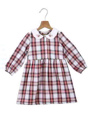 Jurk Ecru en Rood