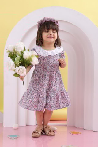 Jurk - Roze en Blauw