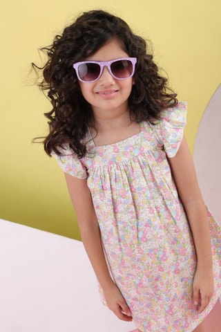 Jurk - Groen en Roze