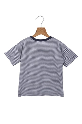 T-shirt Marineblauw en Wit