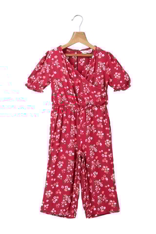 Jumpsuit Rood en Wit