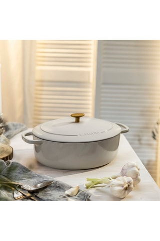 Cocotte ovale en fonte Bellamonte - 33 cm - 6 à 7 personnes - 6,5 l