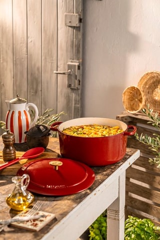 Cocotte ronde en fonte Bellamonte - 28 cm - 6 à 7 personnes - 7 l