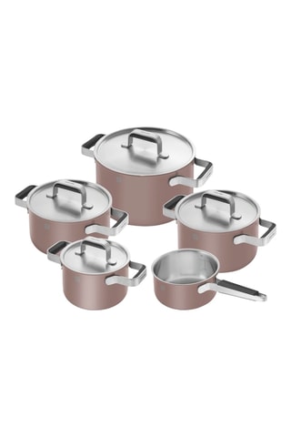 Batterie de cuisine en acier inoxydable avec revêtement céramique Zwilling® Pure - 9 pièces