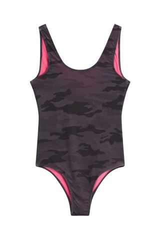 Maillot 1 pièce Kid Cancun Print - Noir