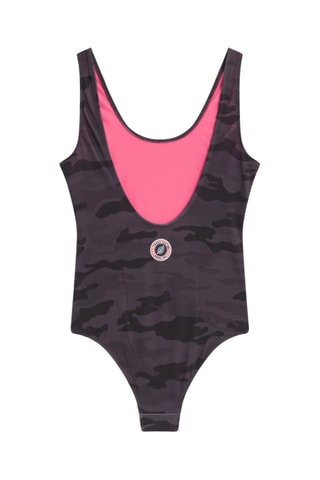 Maillot 1 pièce Kid Cancun Print - Noir