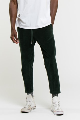 Pantalon 7/8 en velours Corduroy - Vert