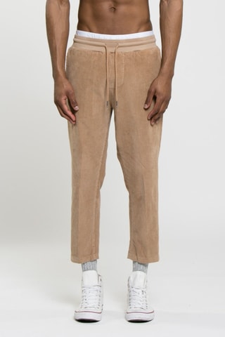 Pantalon 7/8 en velours Corduroy - Camel
