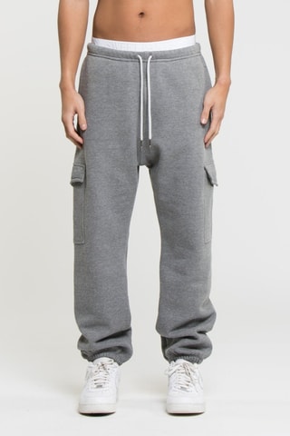 Jogging Wide P - Gris foncé chiné