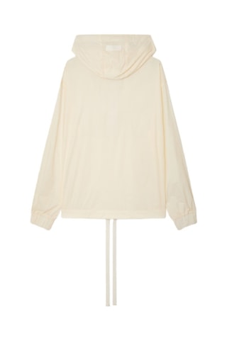 Coupe-vent à capuche Nylon Button - Ecru