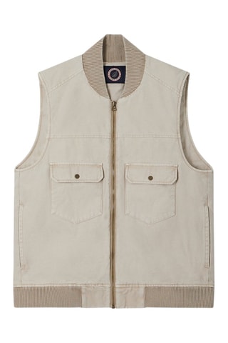Veste sans manches Gilet Army - Ecru