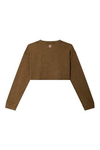 T-shirt court Urban Cropped Kaki