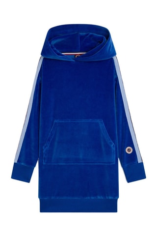 Robe sweat en velours Kid Strip Velv Grown - Bleu
