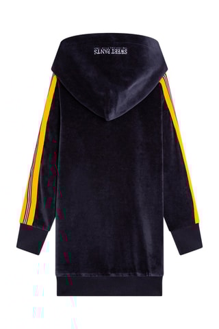 Robe pull en velours Kid Strip Velv Grown Bleu marine