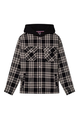 Surchemise à capuche Overshirt - Noir