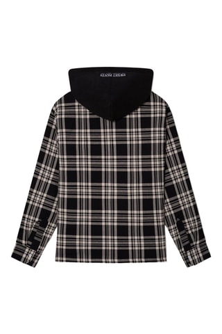 Surchemise à capuche Overshirt - Noir