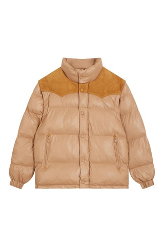 Doudoune en nubuck Puffer - Camel