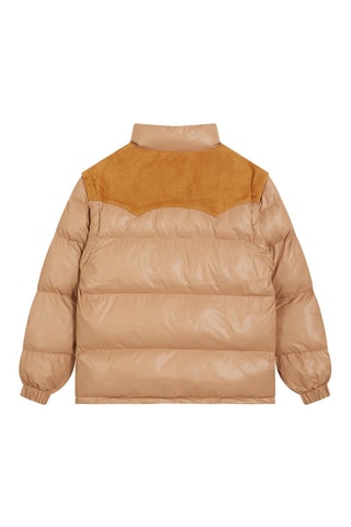 Doudoune en nubuck Puffer - Camel