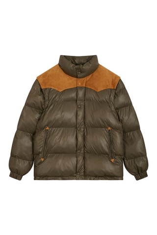 Doudoune en nubuck Puffer - Kaki