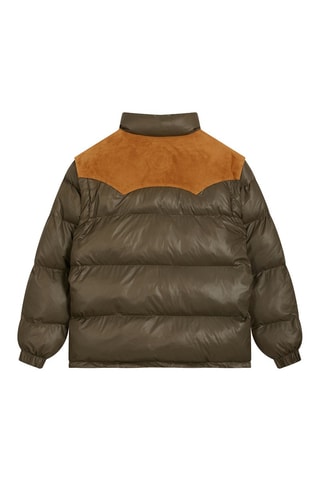 Doudoune en nubuck Puffer - Kaki