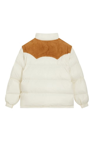 Doudoune en nubuck Puffer - Ecru