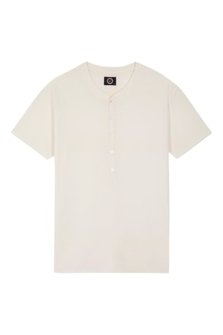 T-shirt Urban Henley Ecru