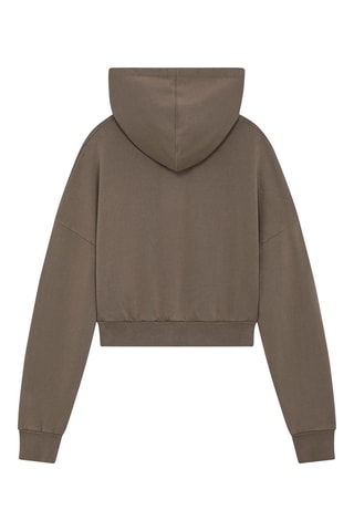Sweat à capuche en coton biologique Hearth - Kaki