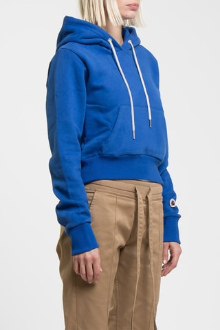 Sweat à capuche Crop - Bleu roi