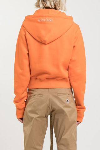 Sweat court à capuche Crop - Orange