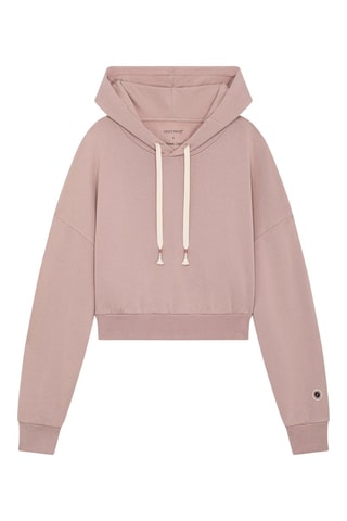 Sweat à capuche en coton biologique Hearth - Rose poudré