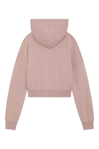 Sweat à capuche en coton biologique Hearth - Rose poudré