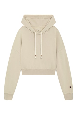 Sweat à capuche en coton biologique Hearth - Beige