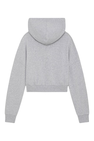 Sweat à capuche en coton biologique Hearth - Gris chiné