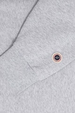 Sweat à capuche en coton biologique Hearth - Gris chiné