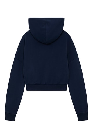 Sweat à capuche en coton biologique Hearth - Bleu marine