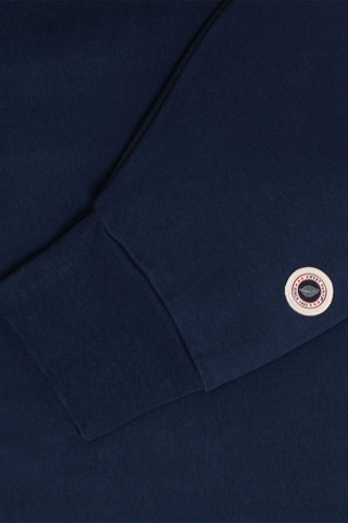 Sweat à capuche en coton biologique Hearth - Bleu marine