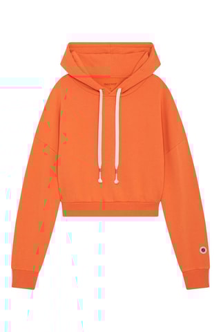 Sweat à capuche en coton biologique Hearth - Orange