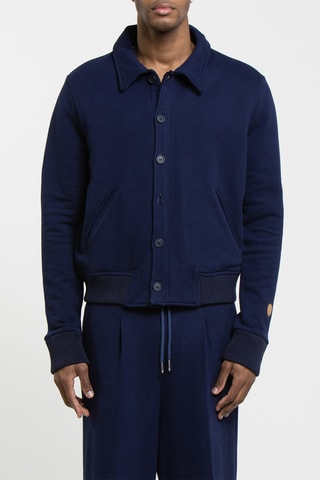 Sweat Button - Bleu marine