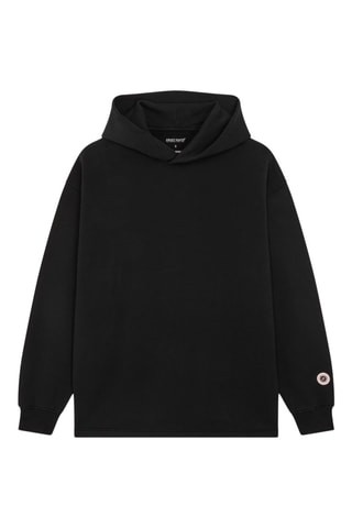 Sweat à capuche en coton biologique Hearth - Noir